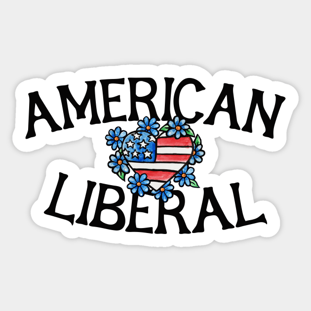 American Liberal Sticker by bubbsnugg